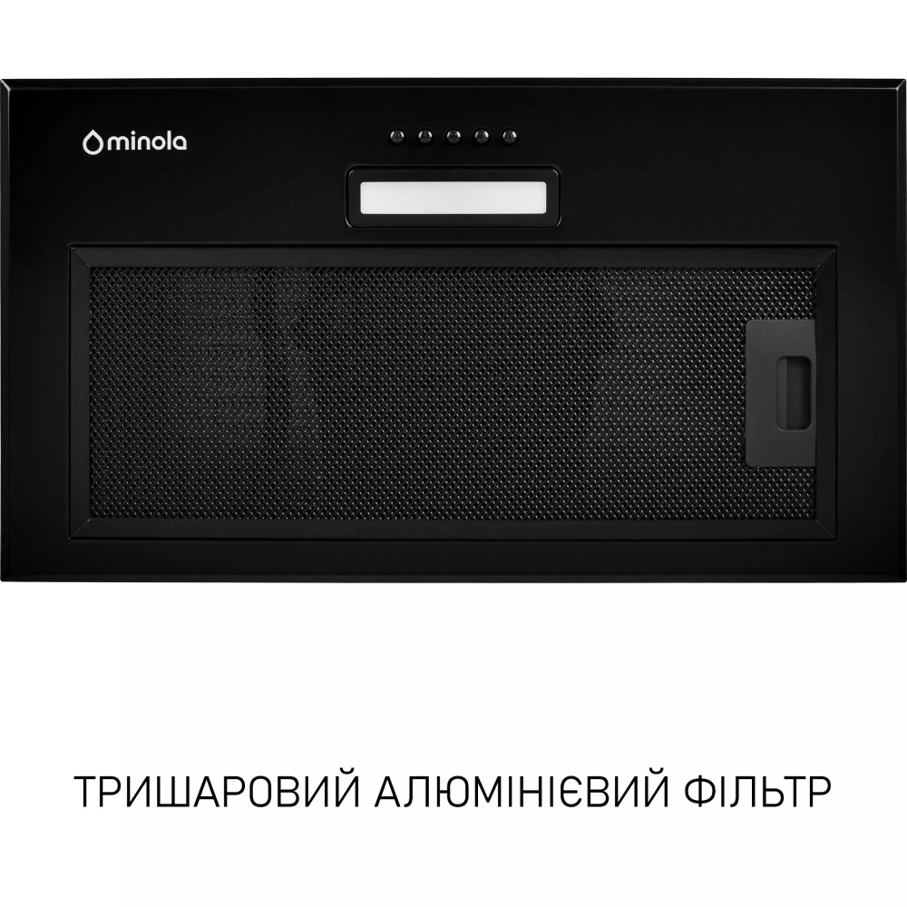 Вытяжка MINOLA HBI 5014 BLF LED (0420176) Диаметр воздуховода 120