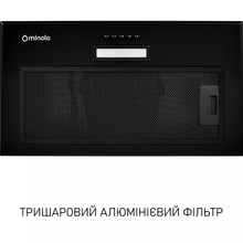 Вытяжка MINOLA HBI 5014 BLF LED (0420176)