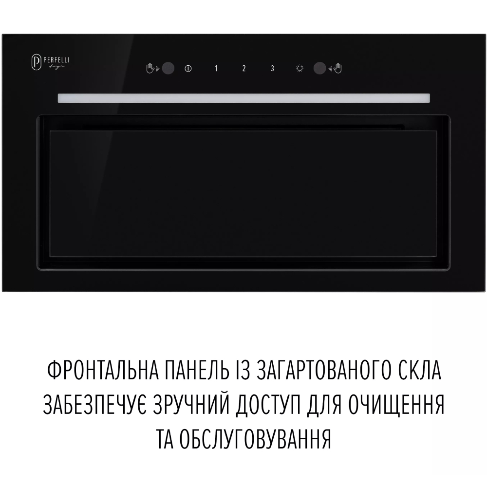 Вытяжка PERFELLI DESIGN FILINI 5 NERO (0420005) Диаметр воздуховода 150