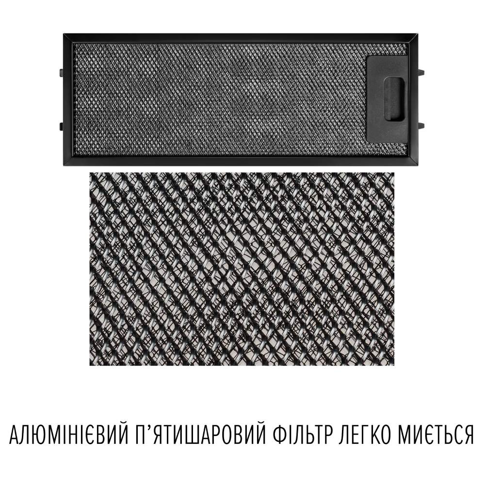 Фото 14 Вытяжка PERFELLI DESIGN FILINI 5 NERO (0420005)