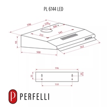 Вытяжка PERFELLI PL 6144 BG LED (0400140)