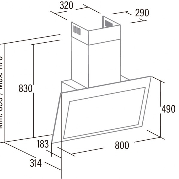 Вытяжка CATA Thalassa 800 xgwh White (02145006) Режим работы отвод