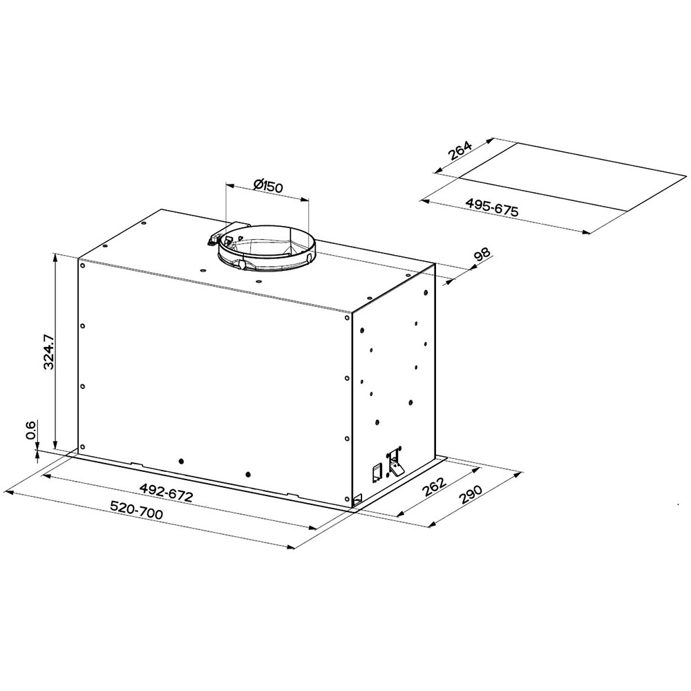 Витяжка Faber Inka Lux Premium X A70 Kl Тип вбудована