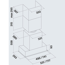 Вытяжка FALMEC GRUPPO INCASSO NRS PLUS 50 Stainless Steel