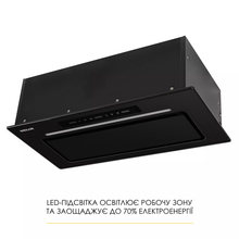 Витяжка WEILOR LUMINA WBG 65 BLACK MATTE
