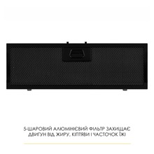 Витяжка WEILOR LUMINA WBG 68 BLACK MATTE