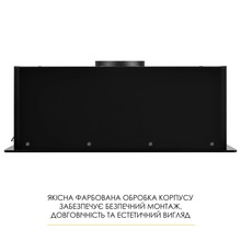 Витяжка WEILOR LUMINA WBG 68 BLACK MATTE
