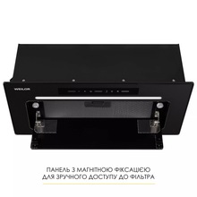 Витяжка WEILOR LUMINA WBG 68 BLACK MATTE