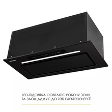 Вытяжка WEILOR LUMINA WBG 69 BLACK MATTE SILENCE