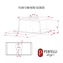Витяжка PERFELLI DESIGN FILINI 5 NW NERO SILENZIO