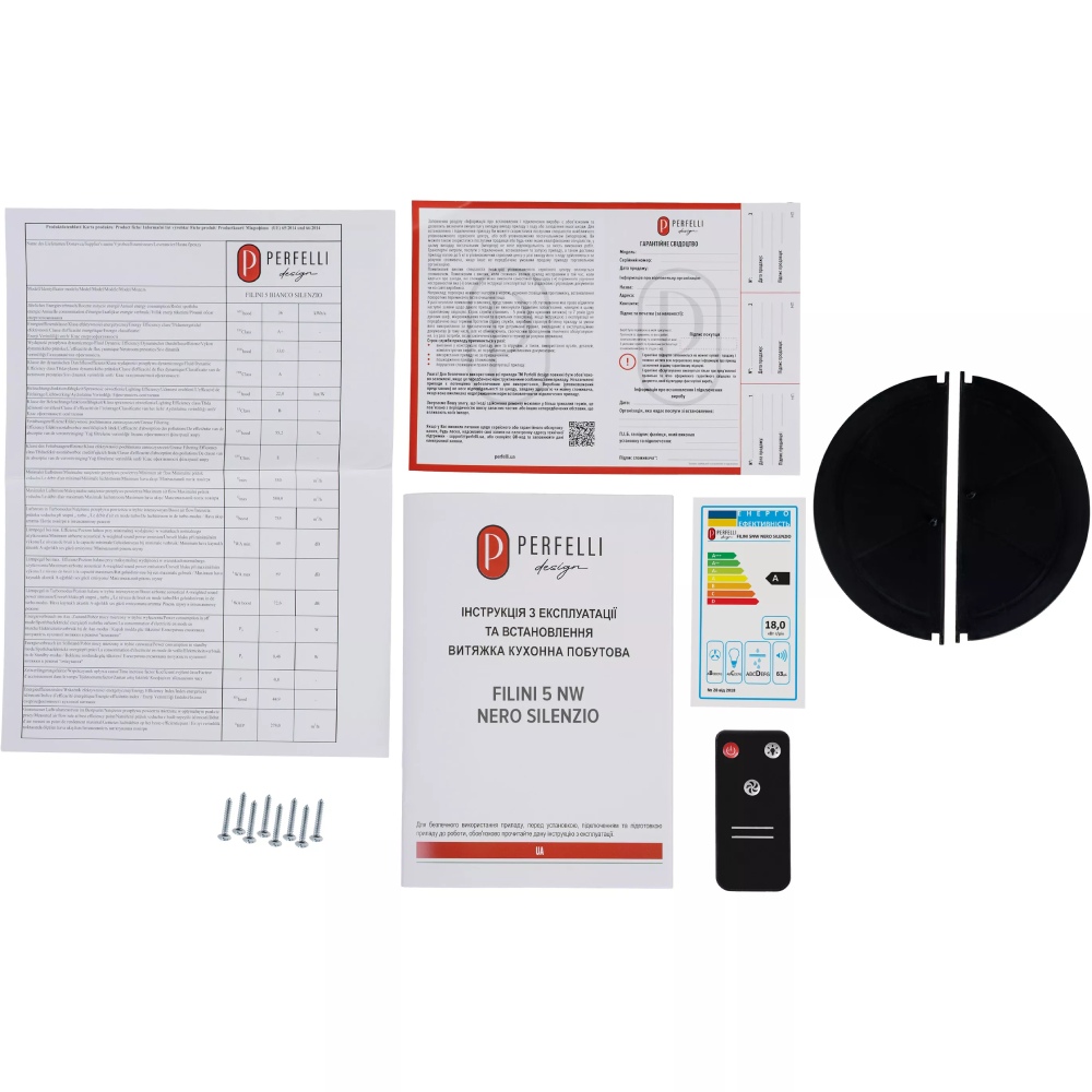 Фото 16 Витяжка PERFELLI DESIGN FILINI 5 NW NERO SILENZIO
