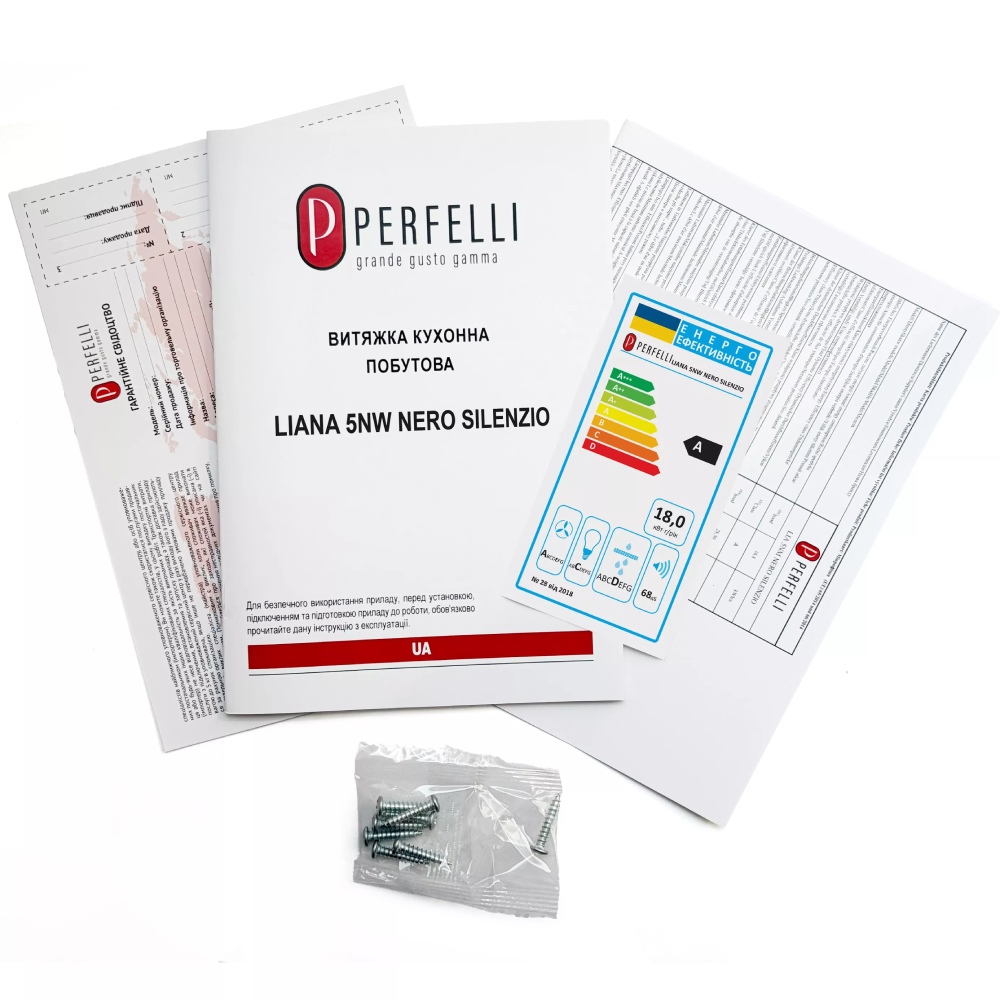Зображення Витяжка PERFELLI LIANA 5 NW NERO SILENZIO