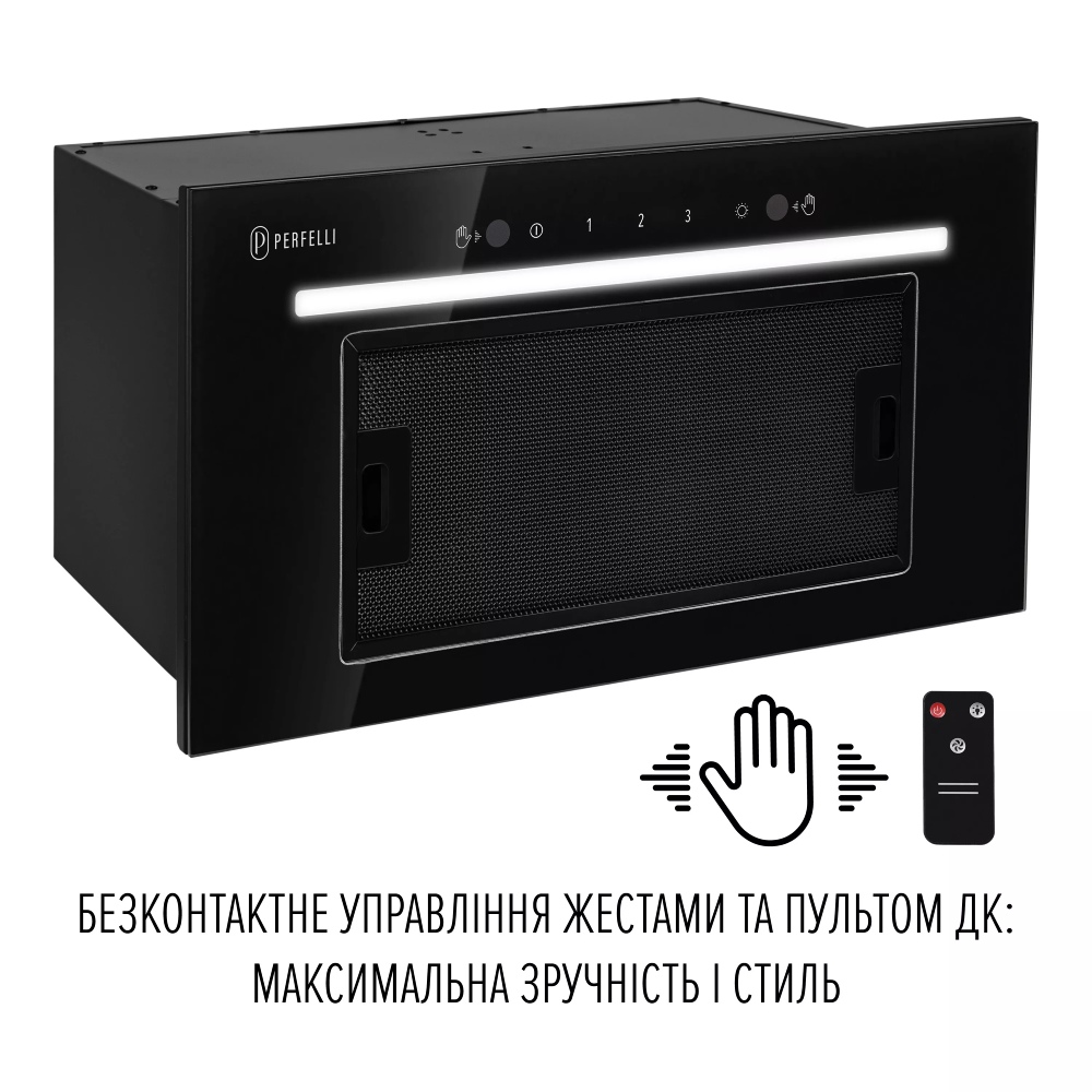 Фото Витяжка PERFELLI LIANA 5 NW NERO SILENZIO