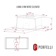 Витяжка PERFELLI LIANA 5 NW NERO SILENZIO