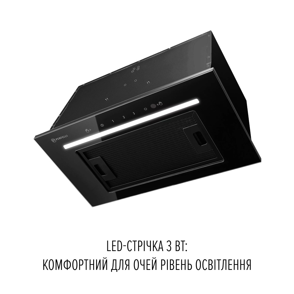 Витяжка PERFELLI LIANA 5 NW NERO SILENZIO Діаметр повітропровода 150