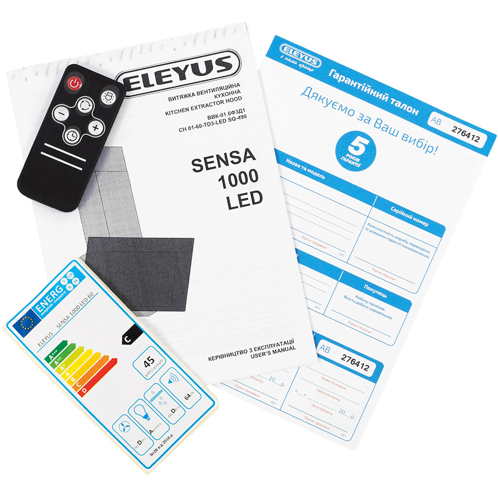 В интернет магазине Вытяжка ELEYUS ENSA 1000 LED 60 WH