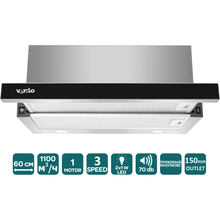 Витяжка VENTOLUX GARDA 60 MBG (1100) LED