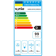 Витяжка VENTOLUX GARDA 60 MBG (1100) LED