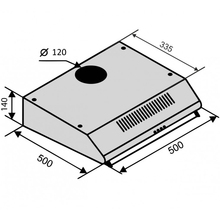 Витяжка VENTOLUX ROMA 50 INOX LUX