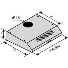 Вытяжка VENTOLUX PARMA 50 BR