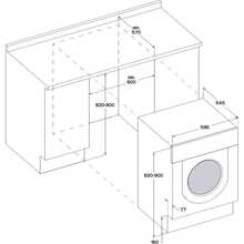 Встраиваемая стиральная машина WHIRLPOOL WMWG71484E