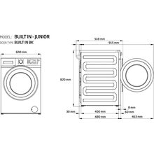 Вбудована пральна машина BEKO WITC 7612 B0W