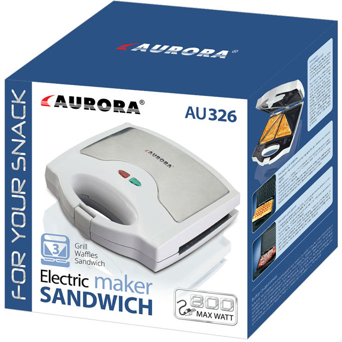 Бутербродница AURORA AU 326 Количество отделений/кусочков 4