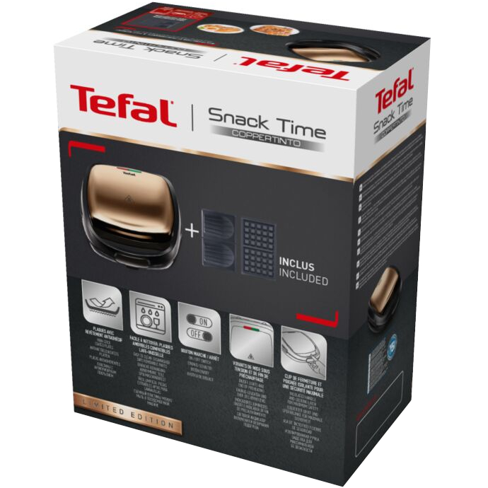 Бутербродниця TEFAL Coppertinto SW341G10 Точна установка температури False