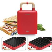 Вафельниця ADE 2 в 1 Red (KG2138-2)
