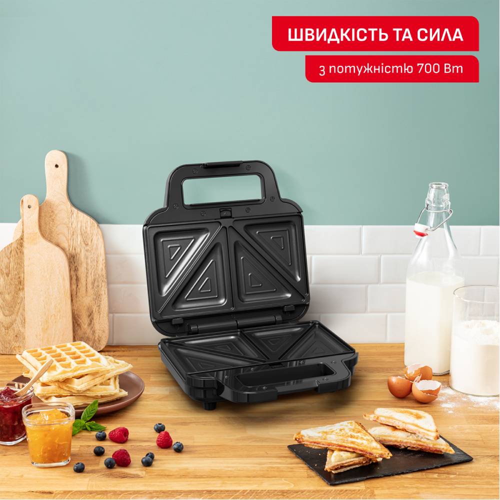Мультимейкер TEFAL SW383D10 Мультимейкер TEFAL SW383D10 Тип бутербродов квадратные