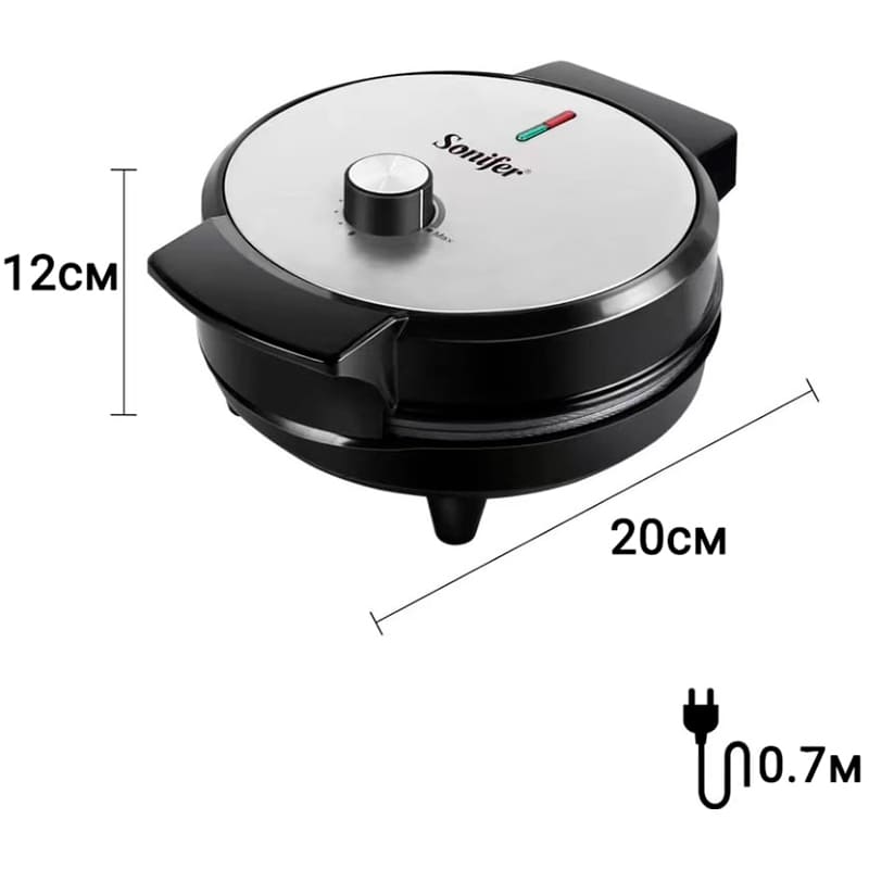 Вафельница SONIFER SF-6094 Точная установка температуры True