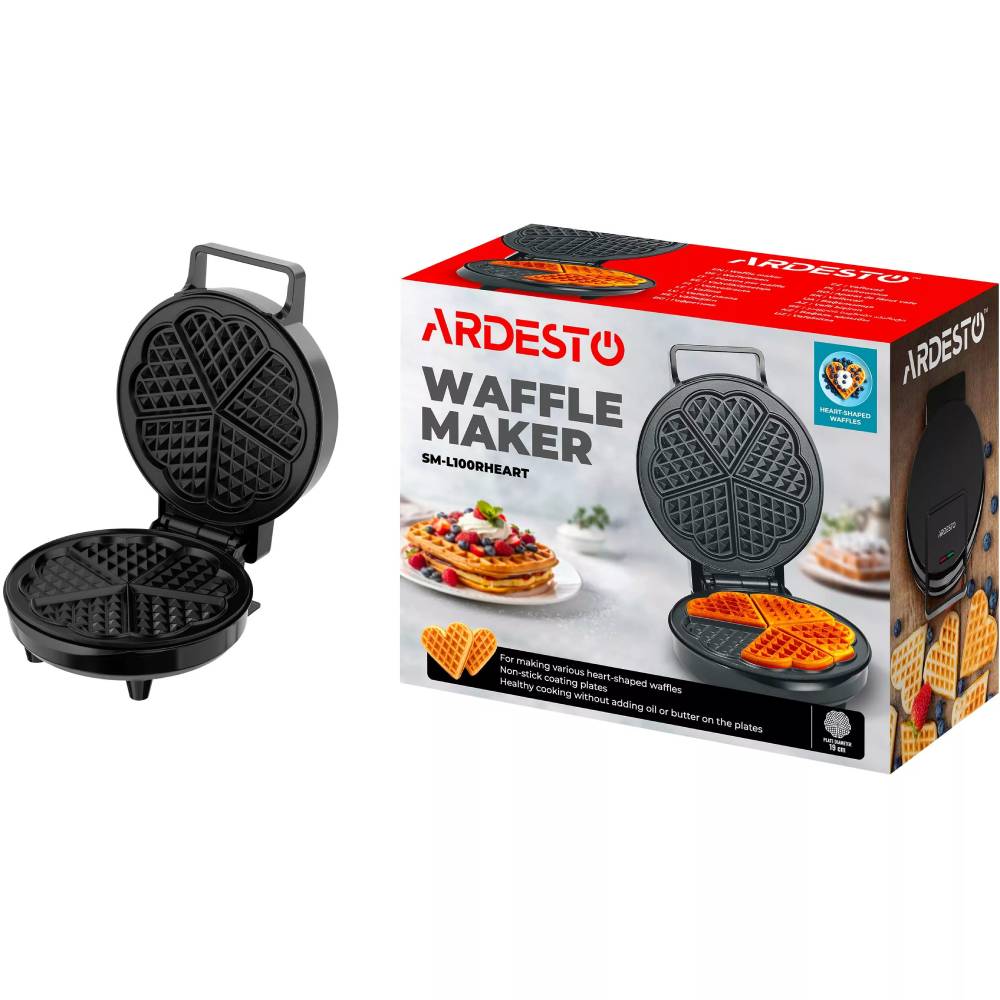 У Фокстрот Вафельниця ARDESTO SM-L100RHEART Black