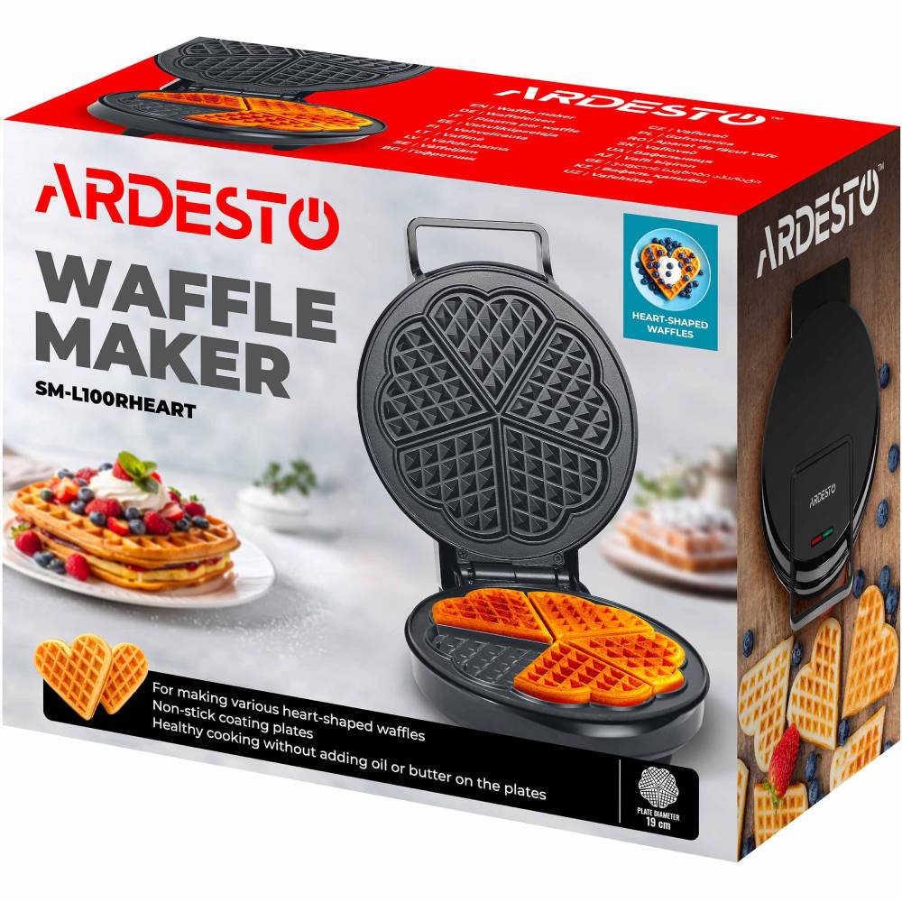 Огляд Вафельниця ARDESTO SM-L100RHEART Black