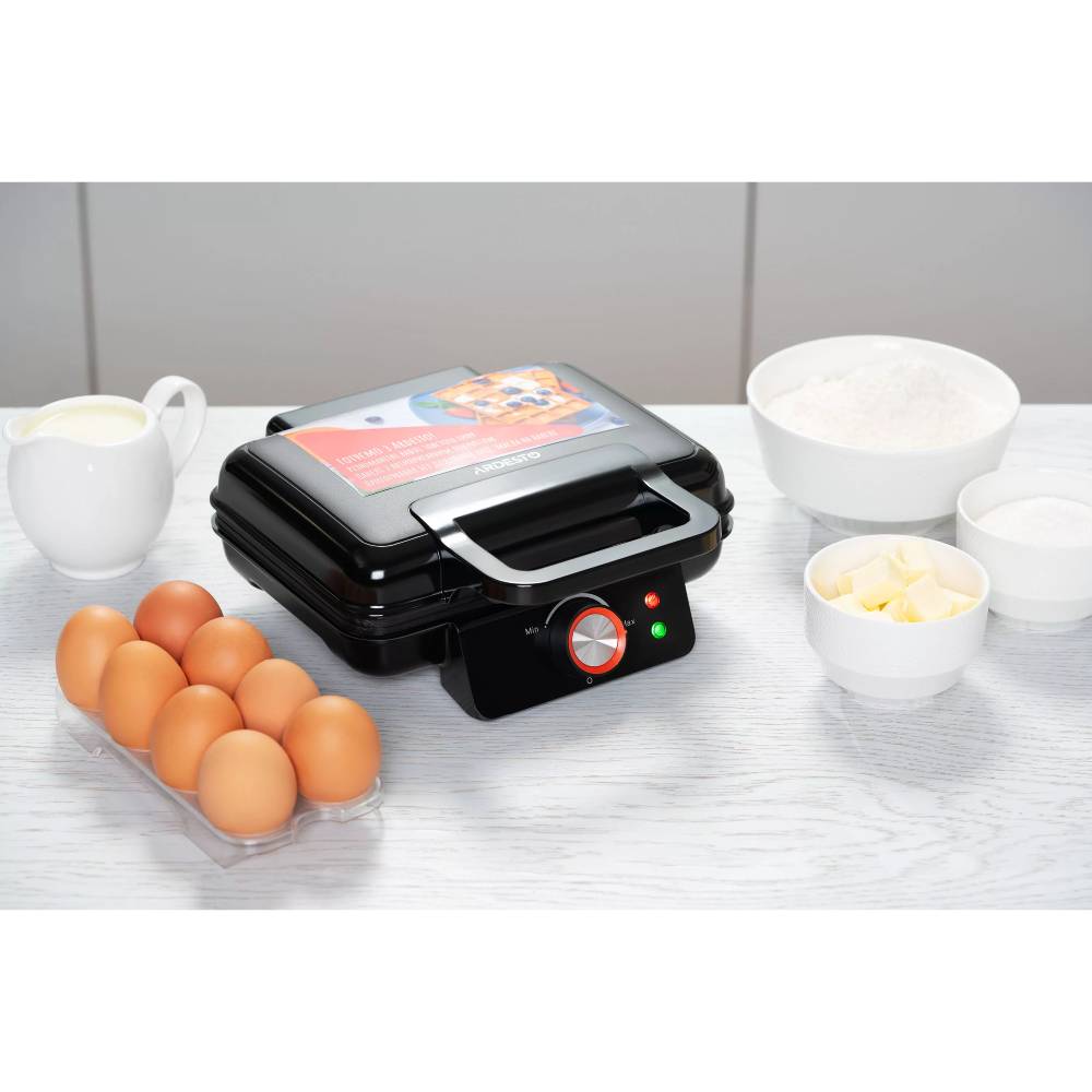 Зовнішній вигляд Вафельниця ARDESTO SM-L100LWAFFLE Black