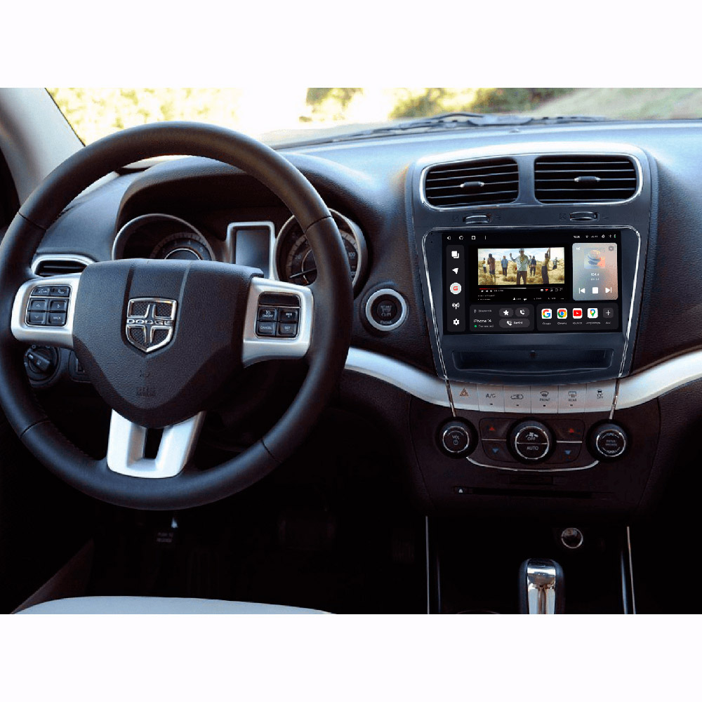 Автомагнитола GAZER T6009-JC PRO MAX для Dodge Journey (JC) 2011-2020 Дополнительно CarPlay; Android Auto; Микрофон; Голосовое управление; 4G (LTE); 3G; GPS-модуль; ОЗУ: 6 Гб, Встроенная память: 128 Гб; Разделение экрана; Быстрое пробуждение; Голосовое управление; Поддержка IPAS; Поддержка PDC; Поддержка TPMS