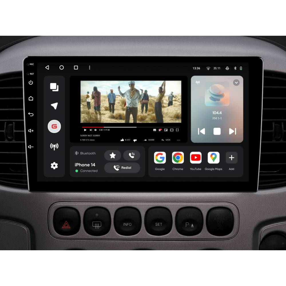 Зовнішній вигляд Автомагнітола GAZER T6009-BA PRO MAX для Ford EcoSport 2017-2021 (38919)