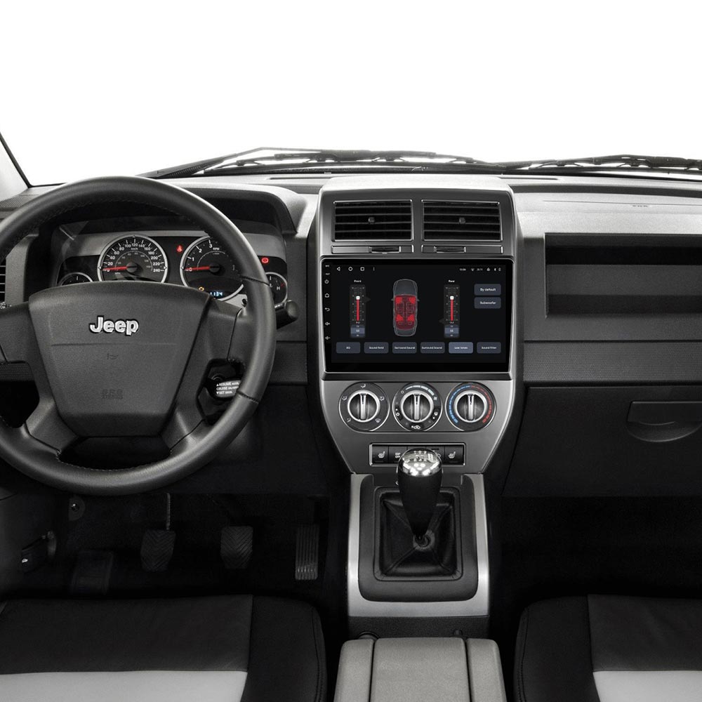 Зовнішній вигляд Автомагнітола GAZER T6010-MK49 PRO MAX для Jeep Compass 1 MK49 2006-2010 (40363)