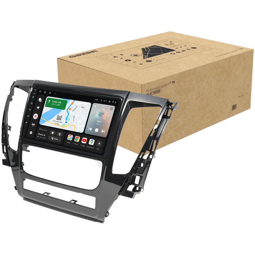 Автомагнітола GAZER T6009-KR PRO MAX для Mitsubishi Pajero Sport 3 2016-2018 (42610) Додатково CarPlay; Android Auto; Мікрофон; Голосове керування; 4G (LTE); 3G; GPS-модуль