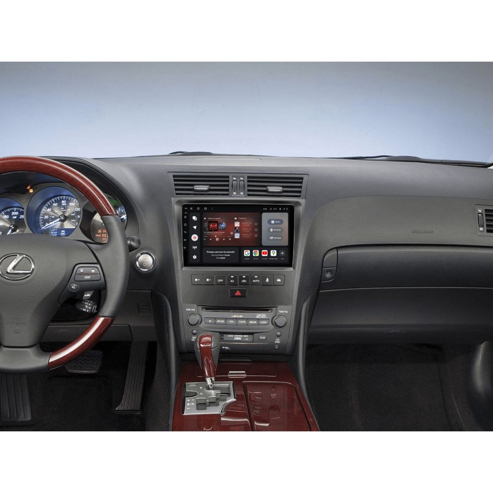 Зовнішній вигляд Автомагнітола GAZER T6009-S190 PRO MAX для Lexus GS300, GS350, GS400, GS430, GS450h (41319)