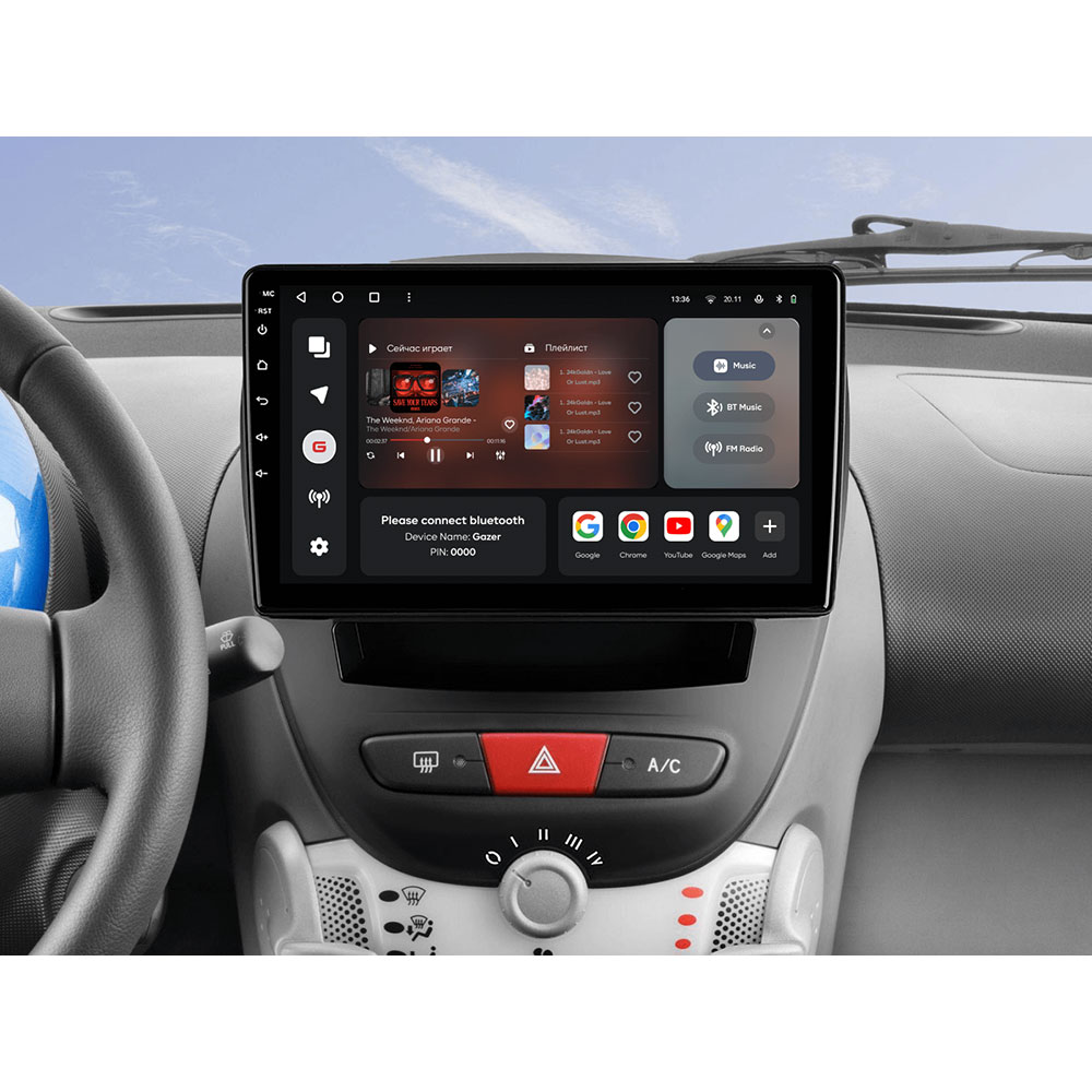 Фото Автомагнитола GAZER T6009-AB10 PRO MAX для Toyota Aygo (AB10) 2005-2014 (44918)