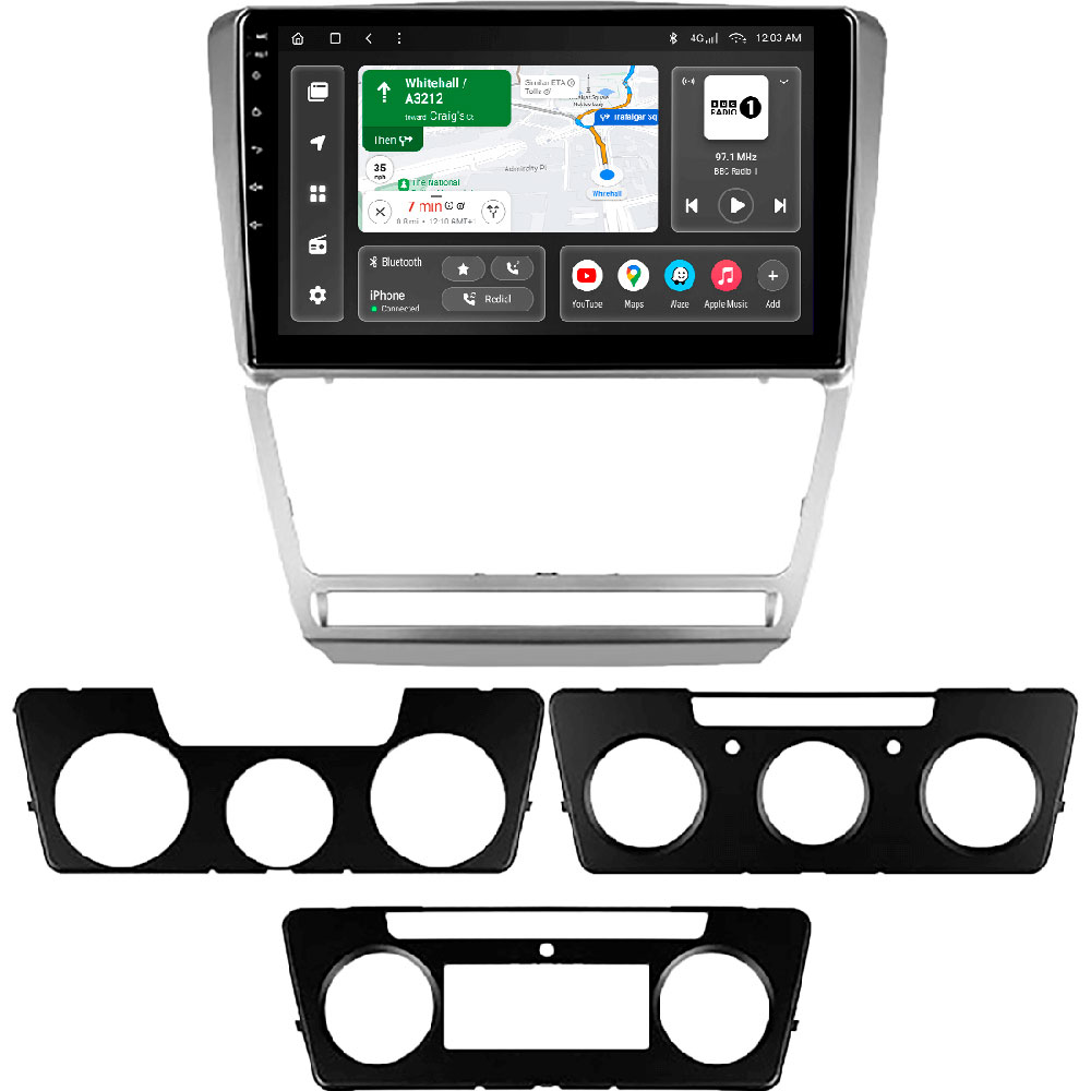 Автомагнитола GAZER T6010-1Z PRO MAX для Skoda Octavia 2, A5 (1Z) 2008-2013 (44587)