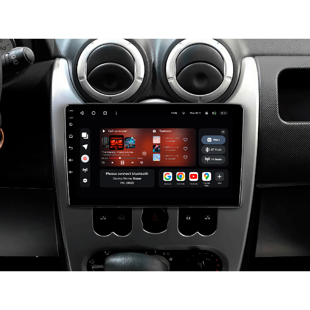 Заказать Автомагнитола GAZER T6009-B90 PRO MAX для Renault Logan 1 (B90), Sandero, Dacia Duster (44143)