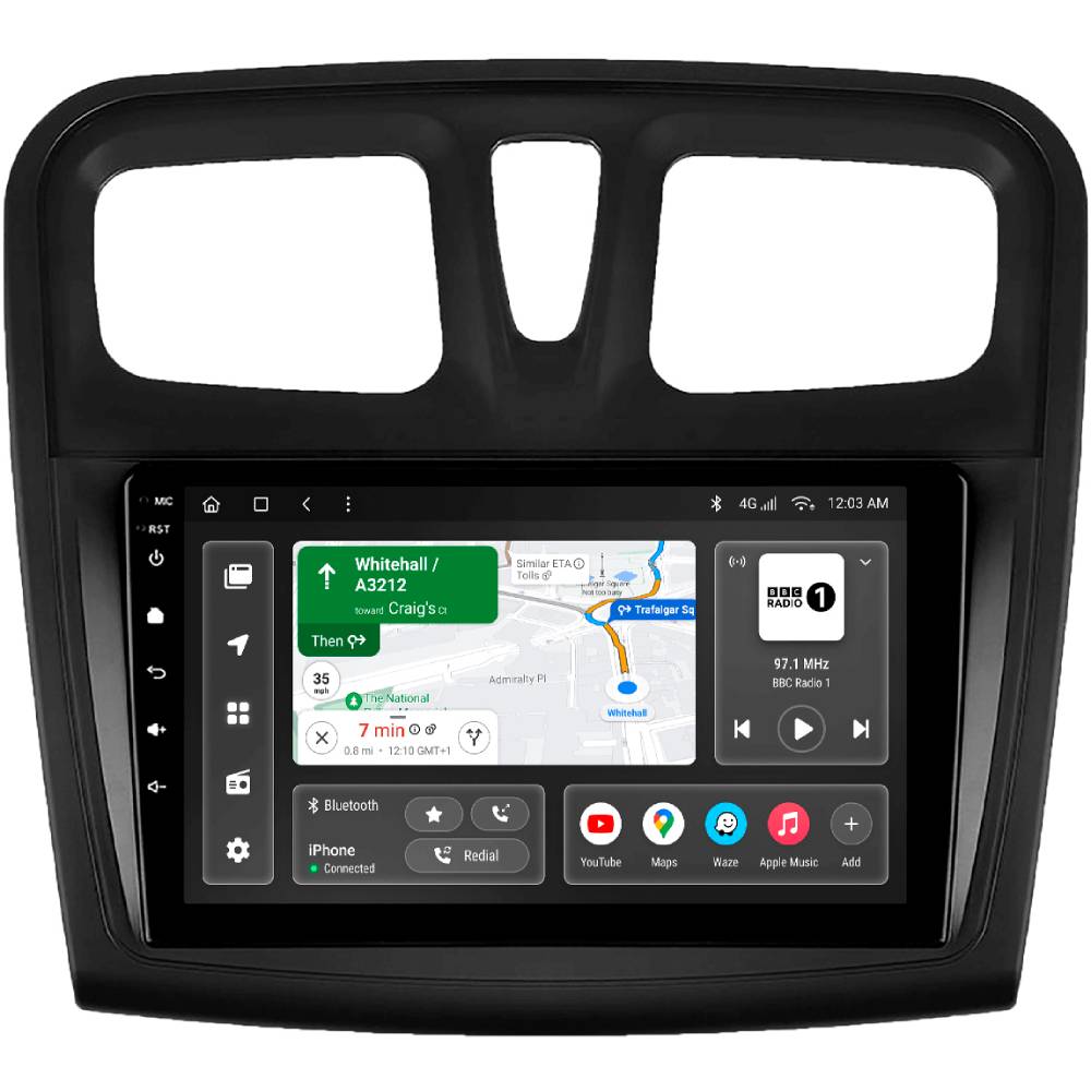 Автомагнітола GAZER T6009-L52 для Renault Logan 2 (L52) 2012-2019, Sandero 2 2014-2019 (78160) Автомагнітола GAZER T6009-L52 для Renault Logan 2 (L52) 2012-2019, Sandero 2 2014-2019 (78160)