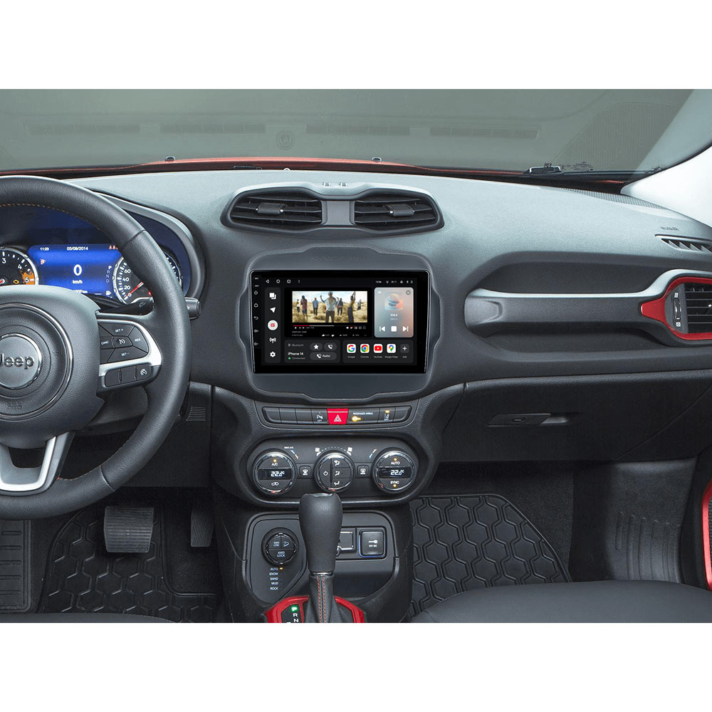 Зовнішній вигляд Автомагнітола GAZER T6009-FCA для Jeep Renegade 2014-2018 (77944)