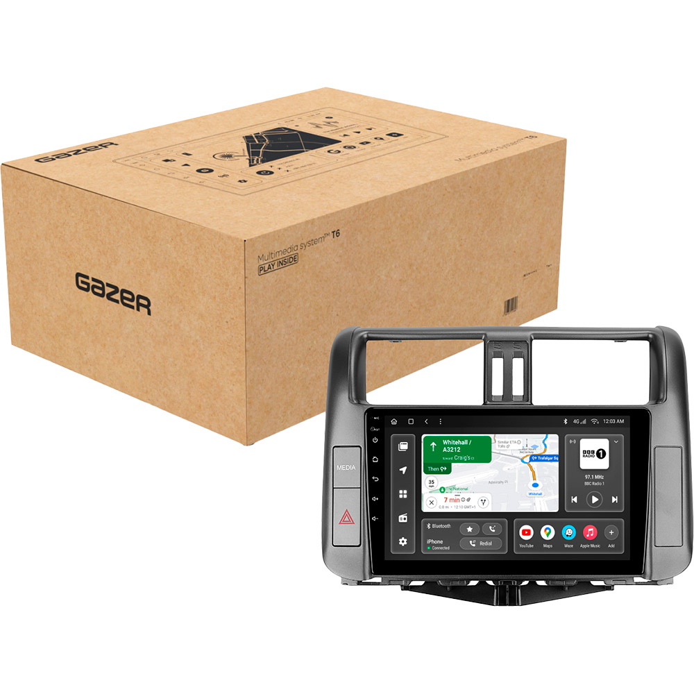 В интернет магазине Автомагнитола GAZER T6009-J150/L для Toyota Land Cruiser Prado 4 (J150) 2009-2013