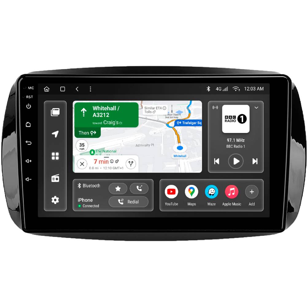 Автомагнитола GAZER T6009-W453 для Smart Fortwo 3 (C453, A453, W453) 2014-2020 (78490) Автомагнитола GAZER T6009-W453 для Smart Fortwo 3 (C453, A453, W453) 2014-2020 (78490)