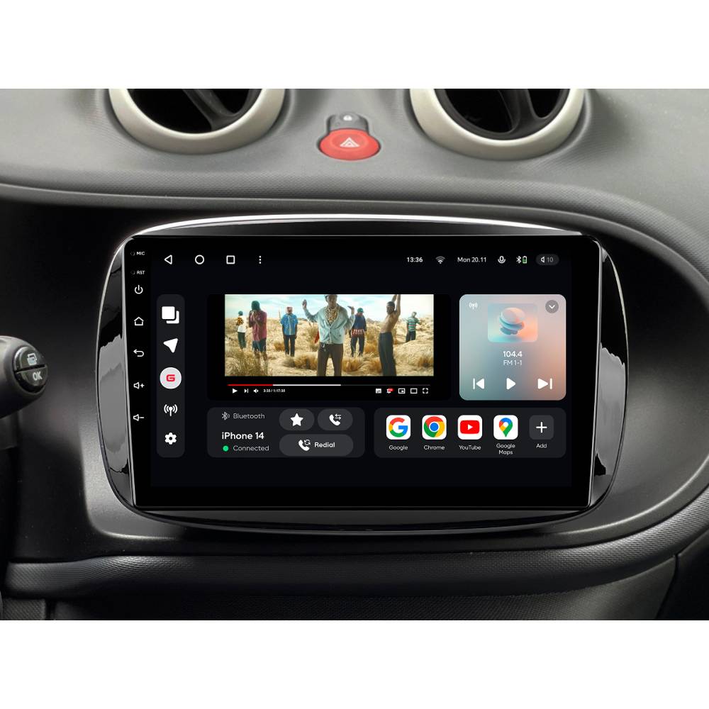 Автомагнитола GAZER T6009-W453 для Smart Fortwo 3 (C453, A453, W453) 2014-2020 (78490) Марка автомобиля Smart