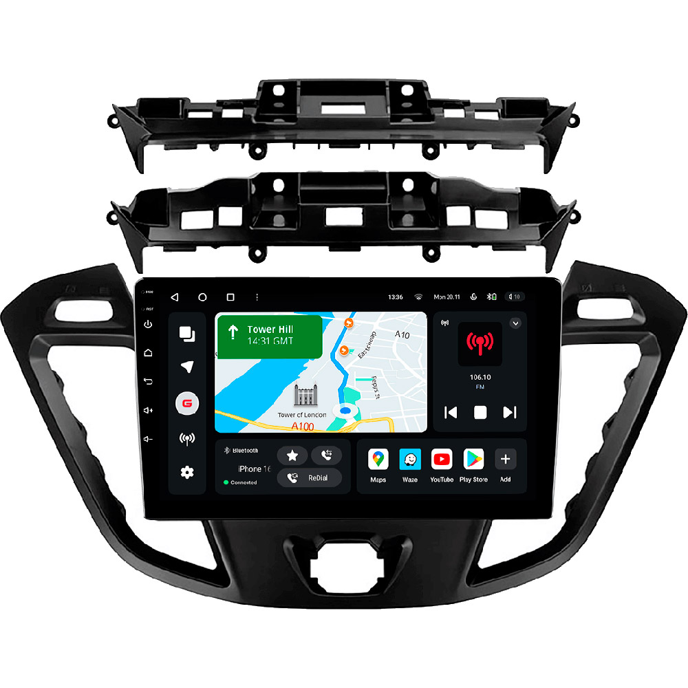 Автомагнітола GAZER T6009-TRN для Ford Tourneo Custom 1, Transit 2012-2021 Автомагнітола GAZER T6009-TRN для Ford Tourneo Custom 1, Transit 2012-2021