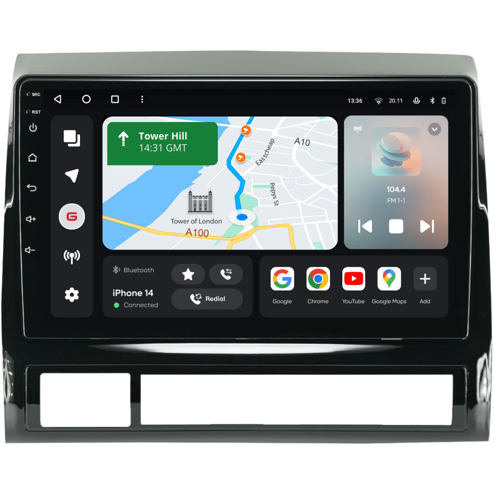 Автомагнітола GAZER T6009-N220 до Toyota Tacoma 2 (N220), Hilux (AN10) 2005-2015 (78202) Автомагнітола GAZER T6009-N220 до Toyota Tacoma 2 (N220), Hilux (AN10) 2005-2015 (78202)