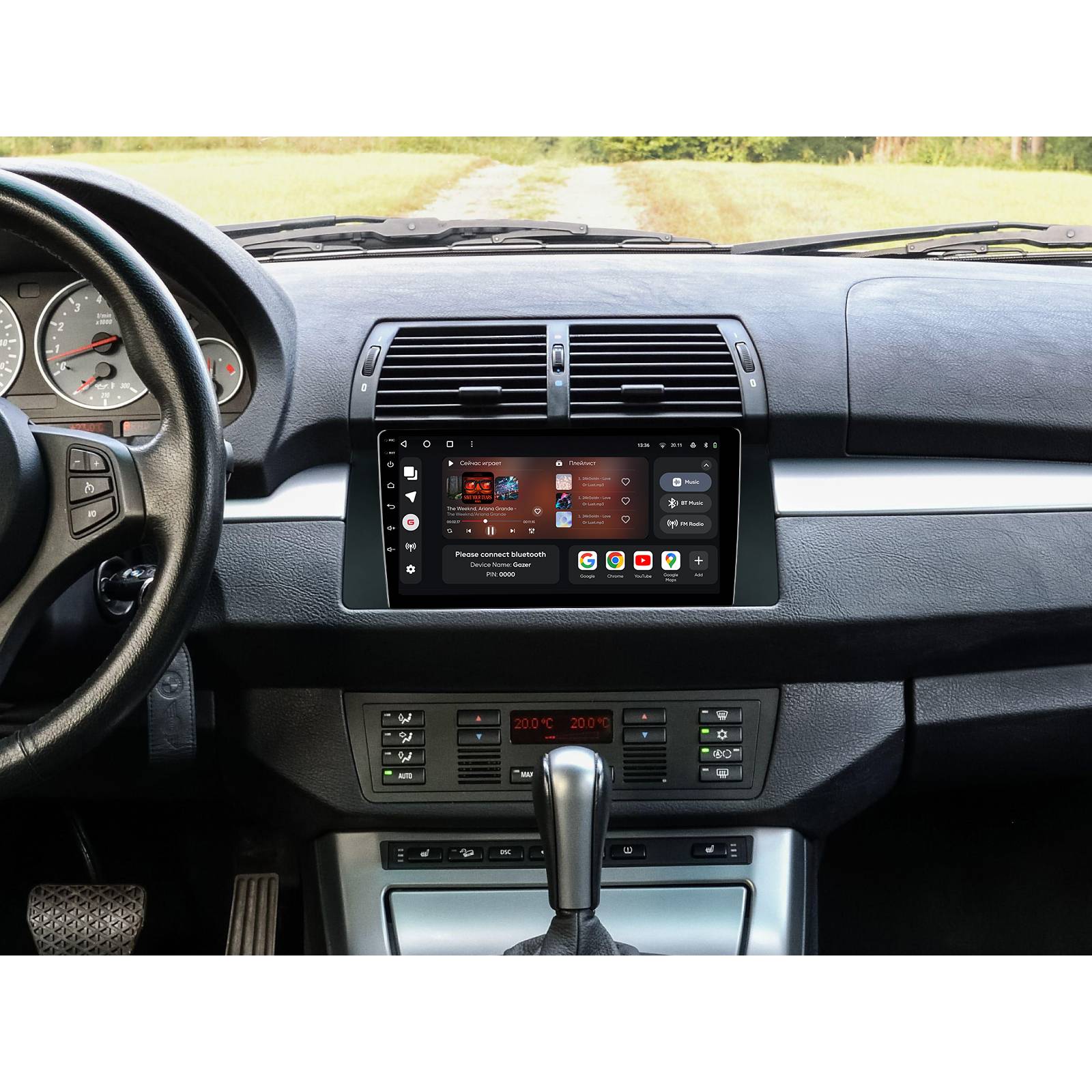 Заказать Автомагнитола GAZER T6009-E39 для BMW 5 Series E39 X5 E53 1999-2006 (77892)